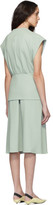 Thumbnail for your product : Tibi Green Chalky Drape Midi Wrap Dress