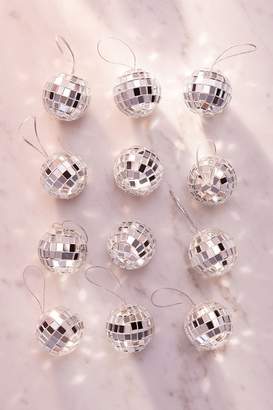 Mini Disco Ball Christmas Ornament - Set Of 12