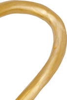 Thumbnail for your product : Herve Van Der Straeten Hammered gold-plated cuff