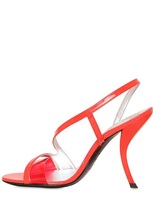 Thumbnail for your product : Roger Vivier 100mm Virgule Patent Leather Sandals