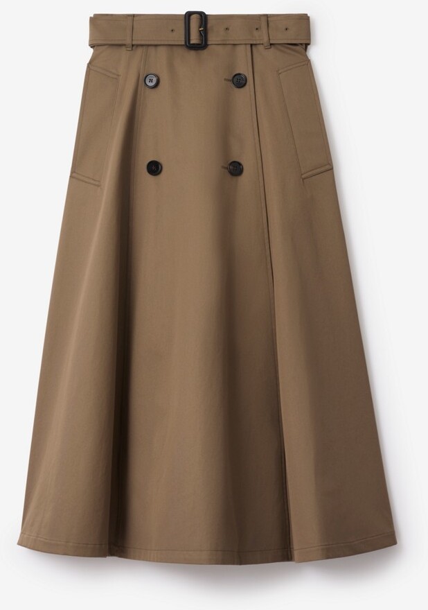 Burberry Gabardine Trench Midi Skirt Size: 02