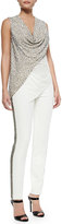 Thumbnail for your product : Haute Hippie Embellished Tux Stripe Pants