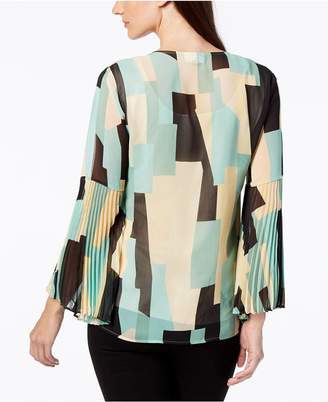 JM Collection Pleated Sleeve Blouse, Created for Macy's