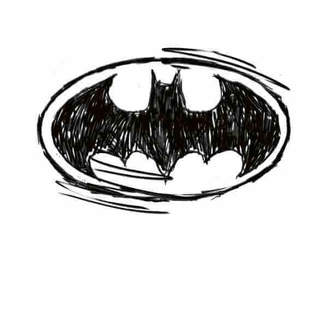 DC Comics Batman Sketch Logo T-Shirt