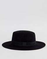 Thumbnail for your product : ASOS Easy Felt Boater Hat With Size Adjuster