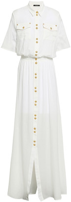 white cotton gauze dress