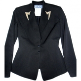 Thumbnail for your product : Thierry Mugler Blue Polyester Jacket