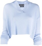 Thumbnail for your product : Antonella Rizza Cropped Cashmere Polo Jumper