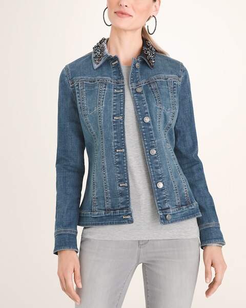 chicos white jean jacket