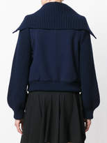 Thumbnail for your product : Chloé knit panel bomber jacket