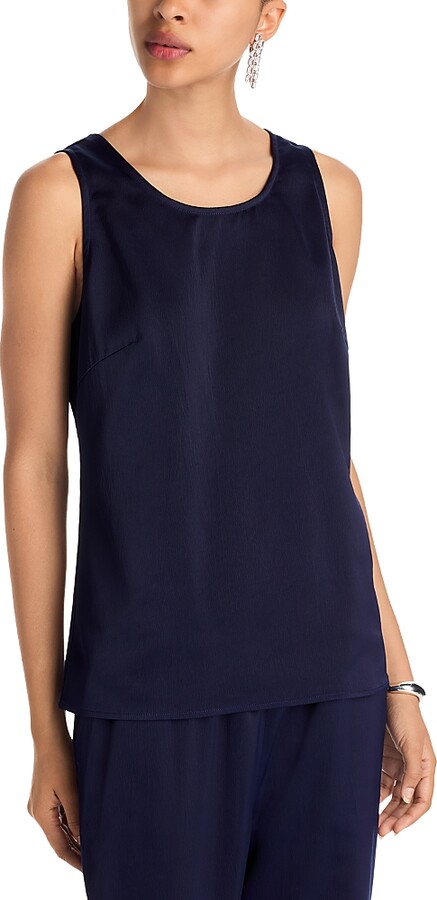 Misook Crepe de Chine Tank Top