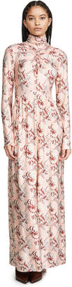 Paco Rabanne Long Sleeve Maxi Dress