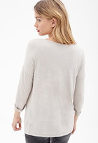 Thumbnail for your product : LOVE21 LOVE 21 Slub Knit Dolman Shirt