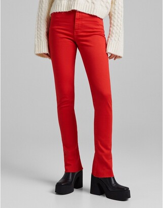 Red Women's Straight-Leg Jeans | Shop the world's largest 