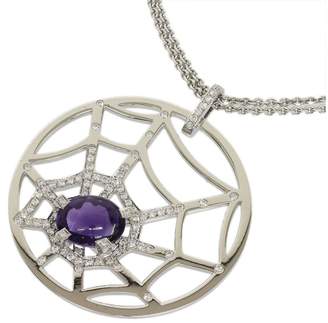 Chaumet 18K White Gold With Amethyst & Diamonds Necklace