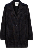Thumbnail for your product : BA&SH Told Checked Wool-blend Coat