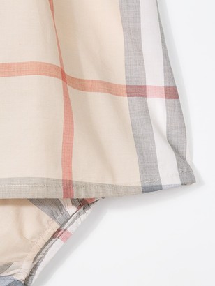 Burberry Children Washed Check Cotton Dress
