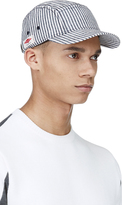 Thumbnail for your product : Rag and Bone 3856 Rag & Bone Navy & Off-White Striped Baseball Cap