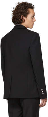 Balmain Black Wool Double-Breasted Blazer
