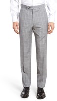 Thumbnail for your product : Santorelli Men's Flat Front Plaid Wool Trousers