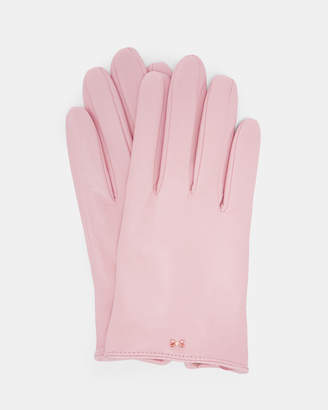 Ted Baker BOWSII Bow detail leather gloves
