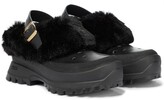 Thumbnail for your product : Stella McCartney Trace faux fur and rubber slippers
