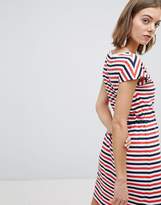 Thumbnail for your product : Vero Moda Stripe Jersey Dress With Tie Waist