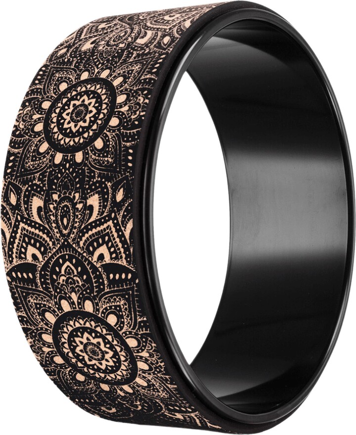 Yoga Design Lab Yoga Wheel Cork Mandala Black