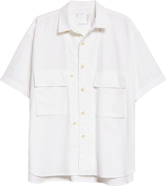 Sacai Bandana Print Short-Sleeve Shirt - ShopStyle