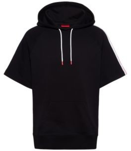 short sleeve cotton hoodie