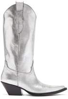 Thumbnail for your product : Maison Margiela Western Leather Boots - Womens - Silver