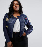 Thumbnail for your product : ASOS Curve Premium Mesh Jacket With Badges