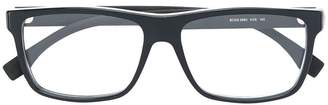 HUGO BOSS rectangular frame glasses