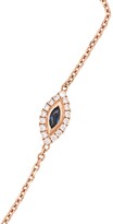 Thumbnail for your product : Anita Ko 18kt Rose Gold Evil Eye Sapphire And Diamond Bracelet