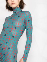 Thumbnail for your product : MAISIE WILEN Abstract-Print Fitted Dress