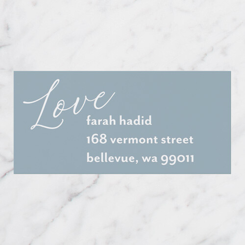 Address Labels: Shining Overlay, Collegiate, Set of 24, White, Matte
