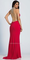 Thumbnail for your product : Dave and Johnny Illusion Sparkling Rhinestone Embellished Prom Dress