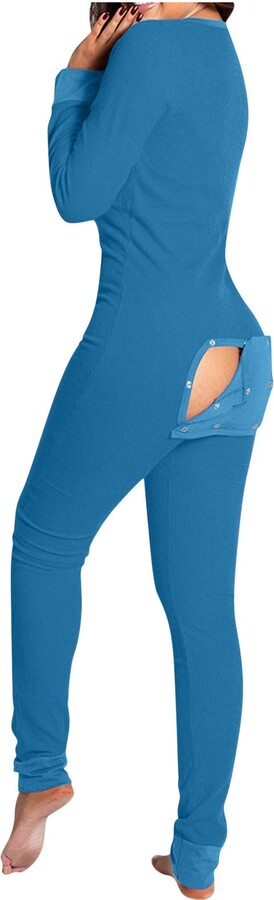 757 Onsies Pyjamas For Women Buttoned Flap Ladies Jumpsuit Pyjama Sets Comfy And Warm Nightwear One Piece Girls Christmas Sleepsuits Shopstyle