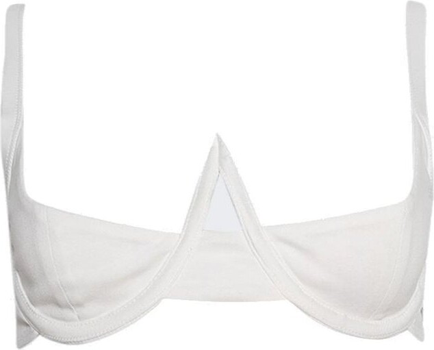 Natasha Zinko Plunge-Neckline Strapped Bra