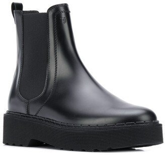 Tod's Logo-Debossed Ankle Boots