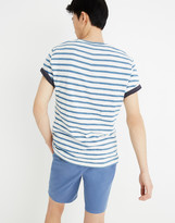 Thumbnail for your product : Madewell Allday Crewneck Tee in Indigo Mariner Stripe