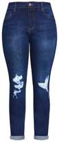 Thumbnail for your product : City Chic Citychic Harley Torn Skinny Jean - denim