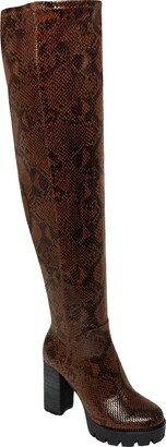 Charles by Charles David Warning Womens Tall Luge Sole Thigh-High Boots