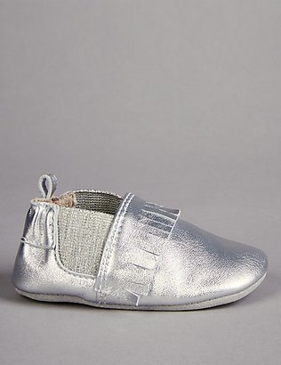 Autograph Baby Leather Fringed Pram Shoes