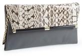 Thumbnail for your product : Diane von Furstenberg 'Large 440' Snakeskin Envelope Clutch