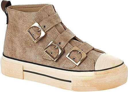 Blowfish Knockout-Buckle Sneaker - Tan - Size 8 1/2