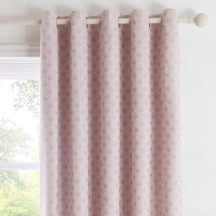 Dunelm Tiffany Blush Eyelet Curtains Blush (Pink) ShopStyle
