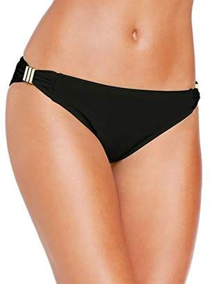 Bar III Women's Solid Hardware Hipster Bikini Bottom (M, )