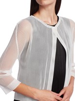 Thumbnail for your product : Pleats Please Issey Miyake Tatami July Cropped Cardigan
