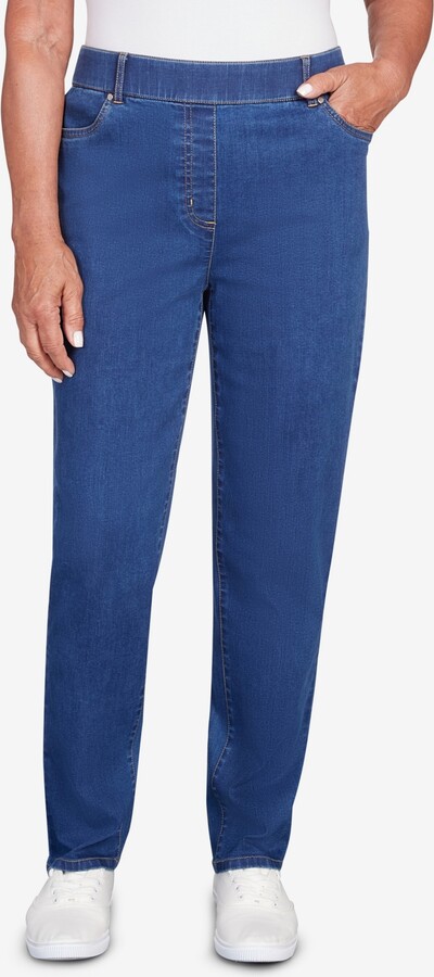Alfred Dunner Women's Blue Pants